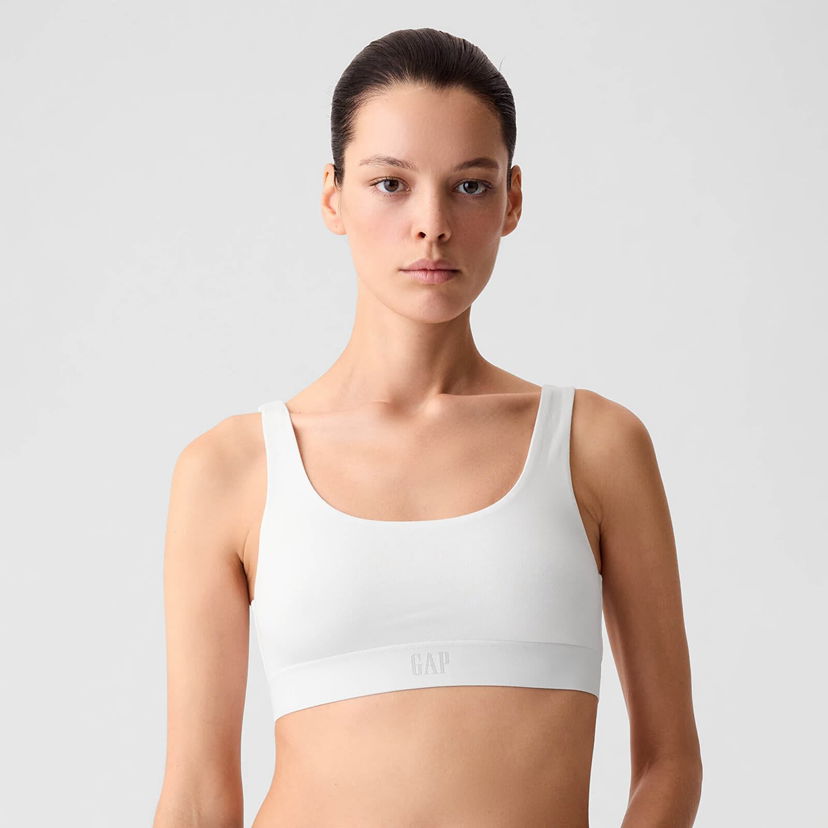 Сутиен GAP Logo Bralette Бяло | 655078-01