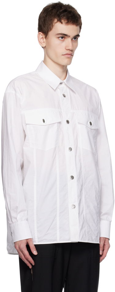 Риза Helmut Lang Helmut Lang Trucker Shirt Бяло | N07HM501, 1