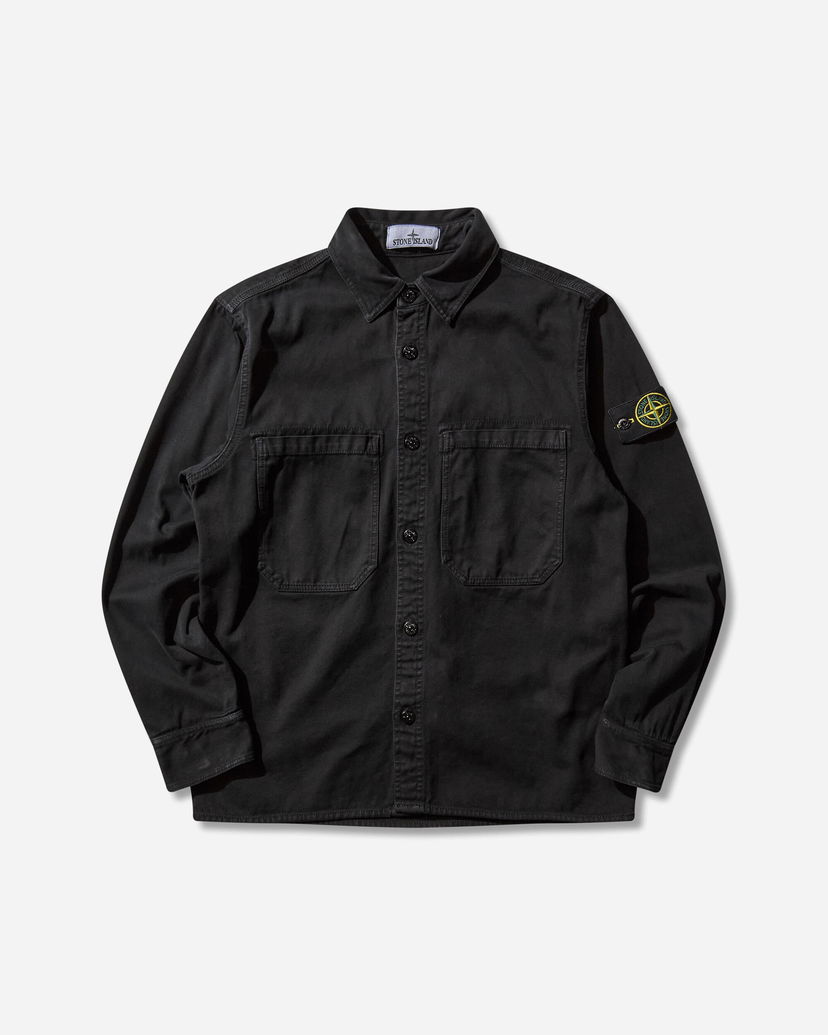 Риза Stone Island Panama Cotton OLD Effect Overshirt Черно | K2S15-1200025-S0184 V0129