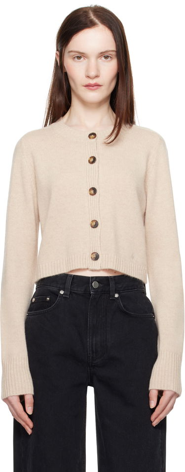 Пуловер Loulou de Saison Loulou de Saison Zephir Cropped Cardigan Бежово | ZEPHIR, 0