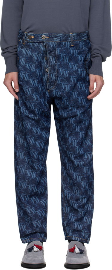 Дънки Vivienne Westwood Vivienne Westwood Drunken Patterned Jeans Синьо | 3902000X-W014I-AAA-, 0