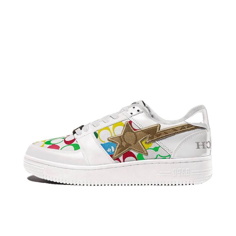 Кецове и обувки BAPE Bape Sta Low Coach "White" Бяло | 1G23191902
