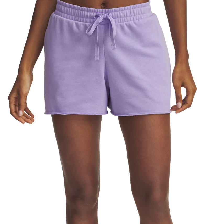 Къси панталони Under Armour Rival Terry Drawstring Raw Hem Shorts Лилаво | 1389657-538, 0
