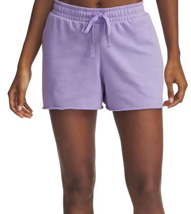 Къси панталони Under Armour Rival Terry Drawstring Raw Hem Shorts Лилаво | 1389657-538, 0