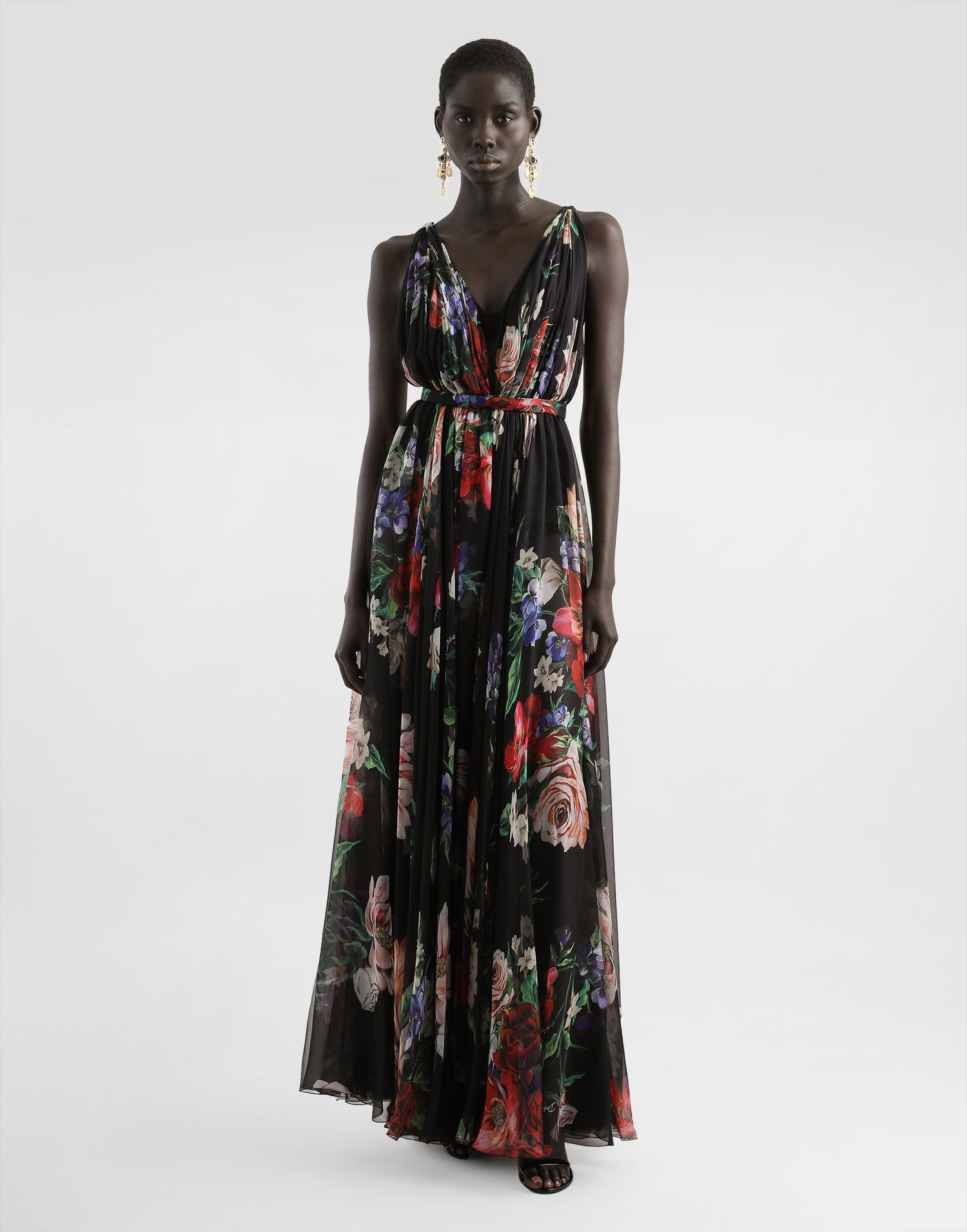 Pокля Dolce & Gabbana Dolce & Gabbana Long Floral Chiffon Dress Многоцветен | F6ZA1TIS1Y7HN5PR, 1