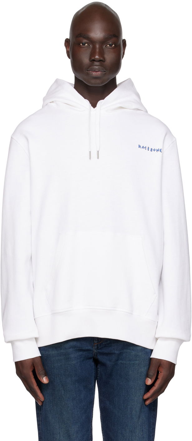 Суитчър rag & bone Rag & Bone Coffee Hoodie Бяло | MBC23HT040AP40, 0