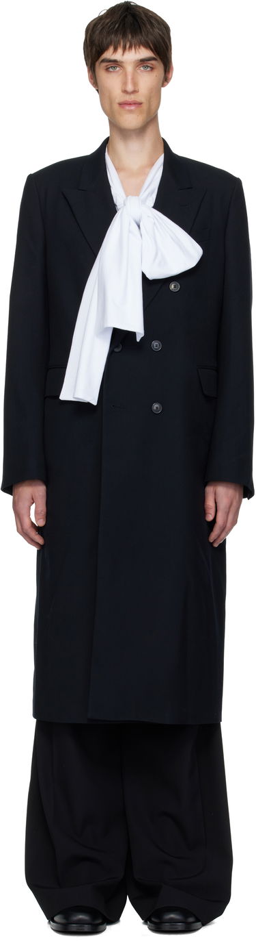 Палта Dries Van Noten Dries Van Noten Wool Twill Coat Черно | 252-020241-2246, 0