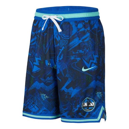 Къси панталони Nike Dallas Mavericks Quick Dry Knit Basketball Shorts Синьо | DJ4035-405