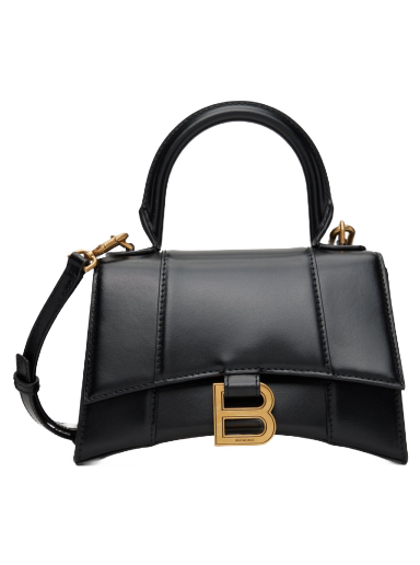 Чанта през рамо Balenciaga XS Hourglass Bag Черно | 592833 1QJ4M