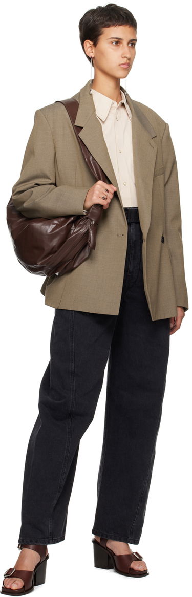 Риза LEMAIRE Pointed Collar Shirt Бежово | SH1053 LF1106, 4
