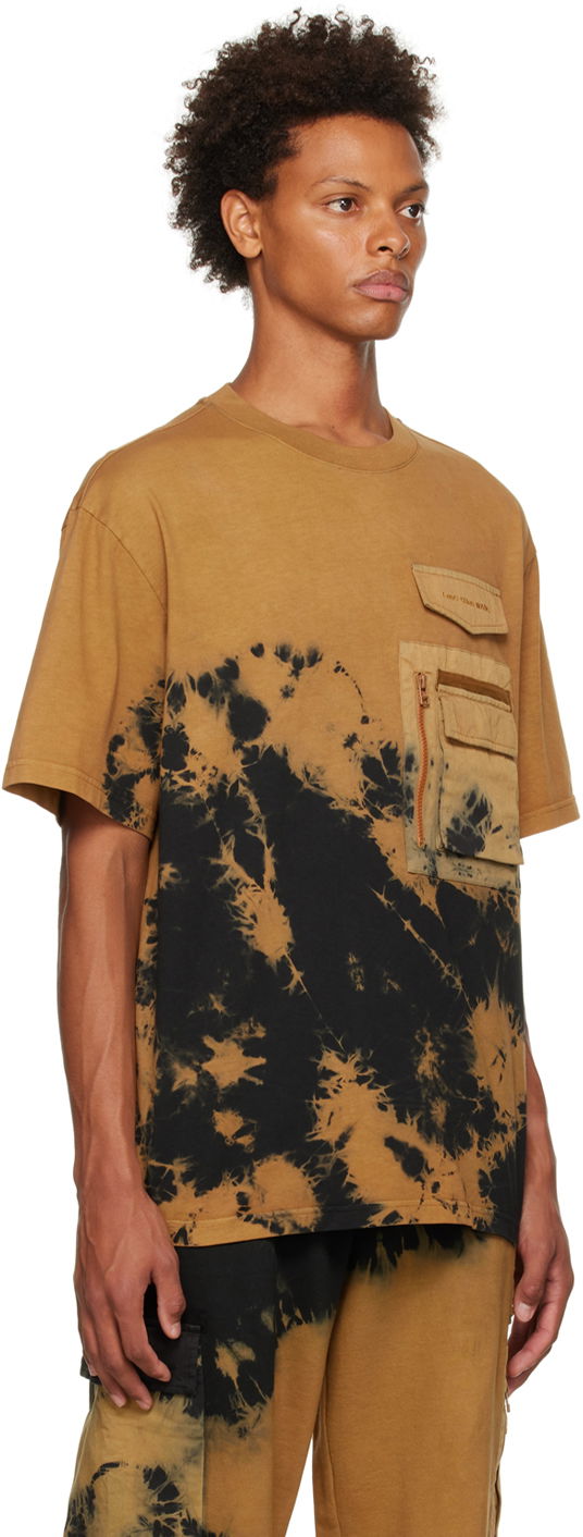 Тениска Feng Chen Wang Feng Chen Wang Bleached Pocket T-Shirt Кафяво | FMF14TS02, 1