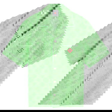 Риза Casablanca Casablanca Towelling Monogram Shirt, Large Зелено | M-SP26-SH-085-01, 0