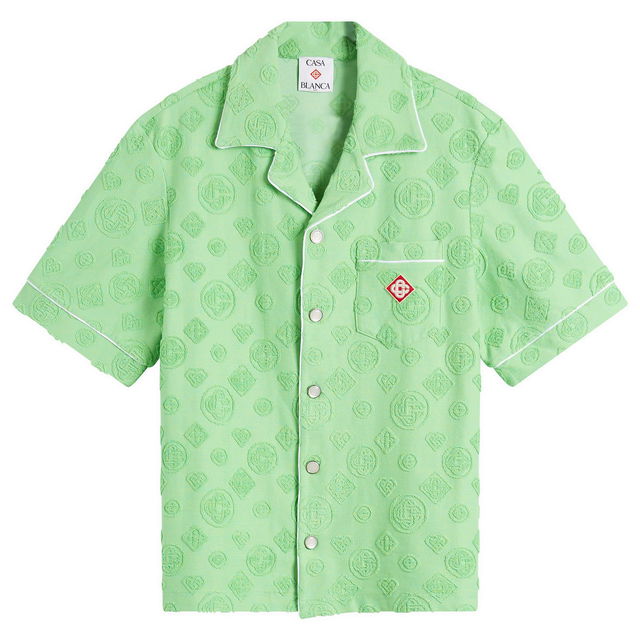 Casablanca Towelling Monogram Shirt, Large