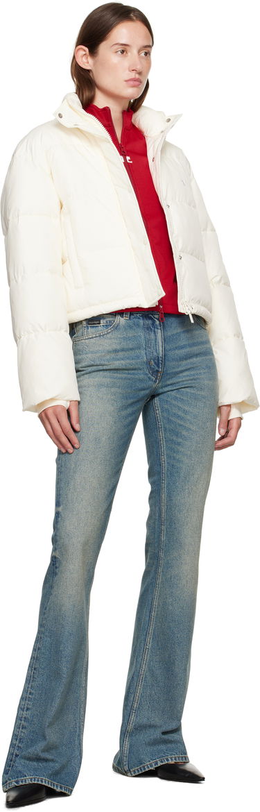 Пухо яке Courrèges Courrèges Cropped Puffer Jacket Бяло | 323CMA106PL0112, 3