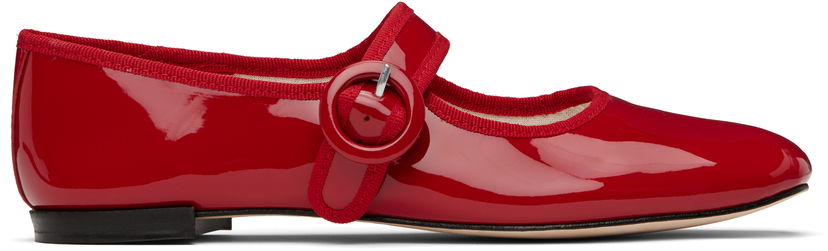 Pокля Repetto Repetto Georgia Square-Toe Mary Jane Ballerinas Червено | V4141V