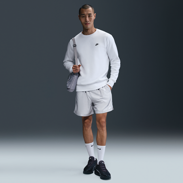 Пуловер Nike Nike Club Fleece Crewneck Sweatshirt Бяло | FN3886-100, 2