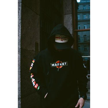 Суитчър MARKET Group 5 Hoodie Черно | 397000413-0001, 8