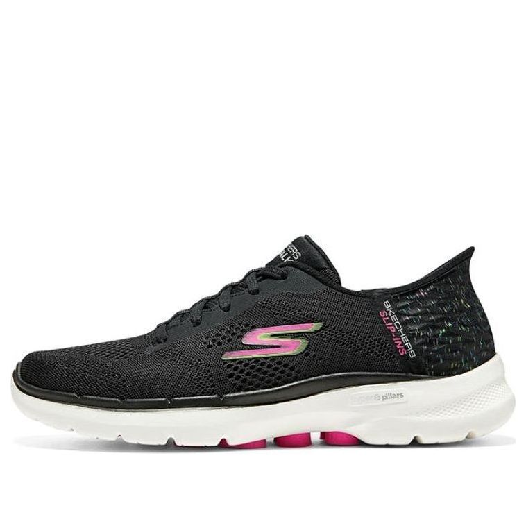 Кецове и обувки Skechers Go Walk 6 Slip In Черно | 124627-BKMT