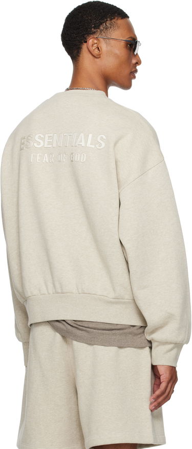 Суитчър Fear of God ESSENTIALS Classic Fit Fleece Crewneck Sweatshirt Бежово | 192SP252042F, 2