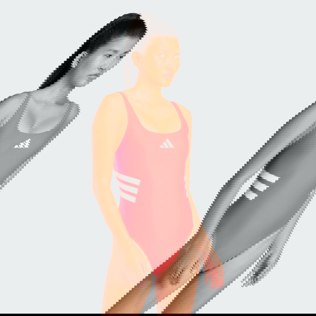 Бански adidas Performance U-Back One Piece Swimsuit Червено | JE4371, 1