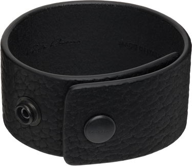 Гривна Rick Owens Rick Owens Concordians Anthem Leather Cuff Bracelet with Snaps Черно | RA02E0701 LBTBH, 1