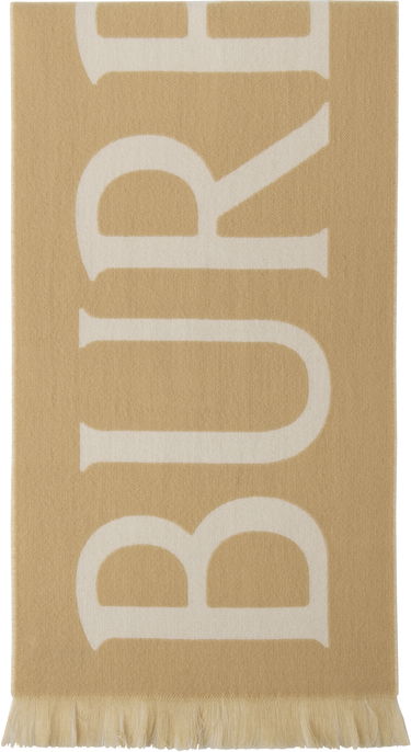 Шал Burberry Burberry Text Scarf Бежово | 8109562, 0