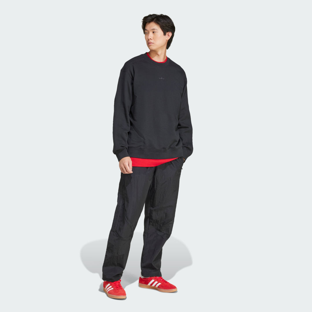 Суитчър adidas Performance Black Crewneck Sweatshirt Черно | JC9574, 1