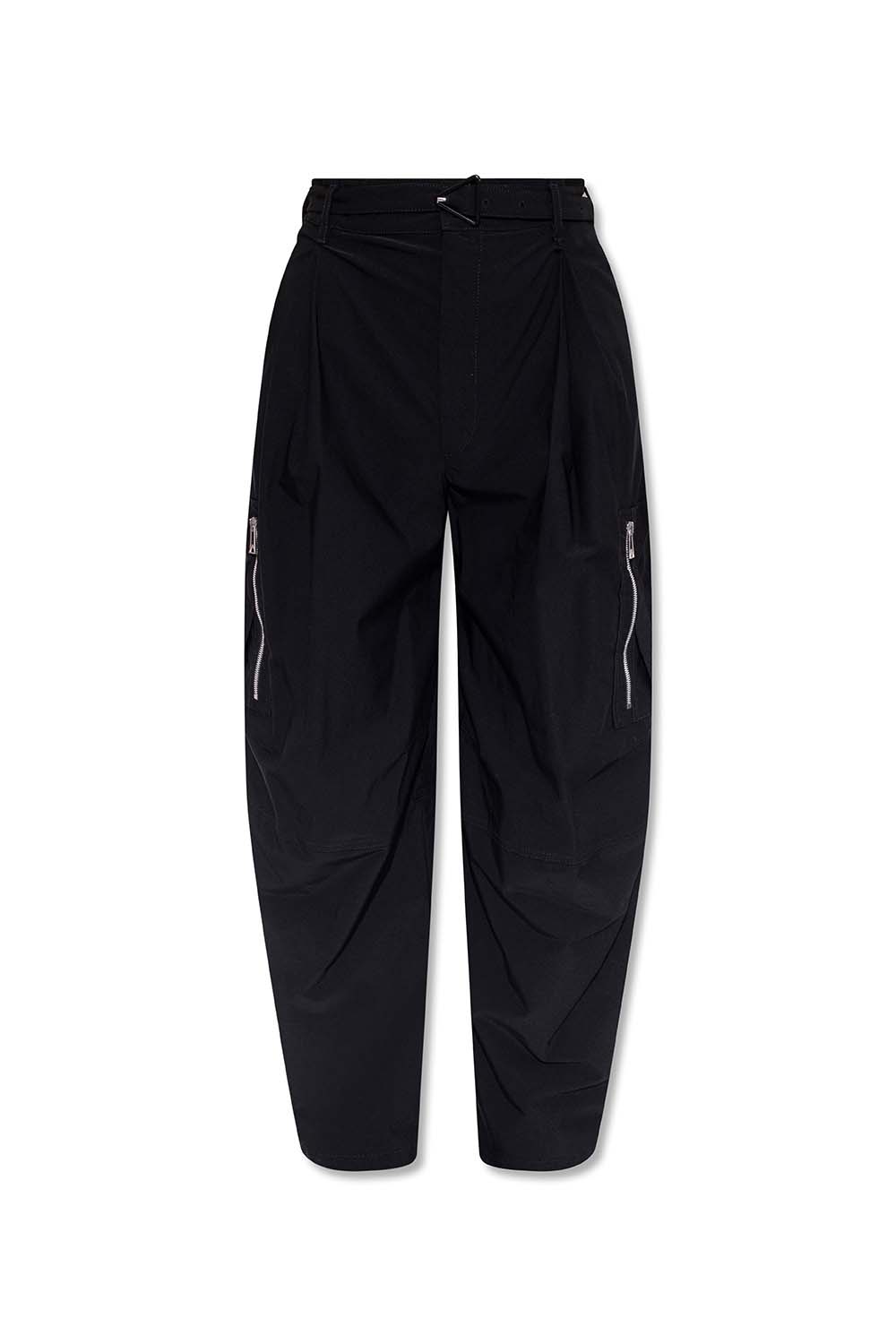 Карго панталони Bottega Veneta Belted Cargo Trousers Черно | 679546V19S01000, 0