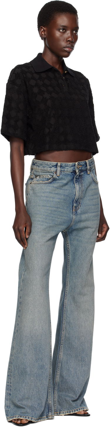 Поло тениска AMIRI AMIRI MA Quad Toweling Cropped Polo Черно | AWJYPO1009, 3
