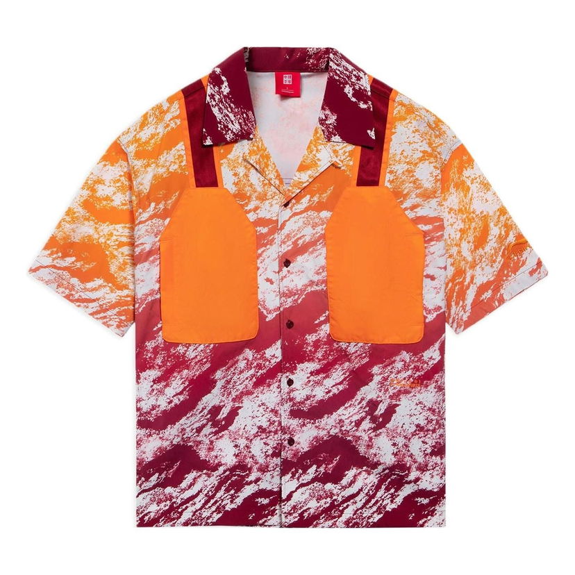 Риза Li-Ning All-Over Print Utility Shirt Червено | ASHS035-2