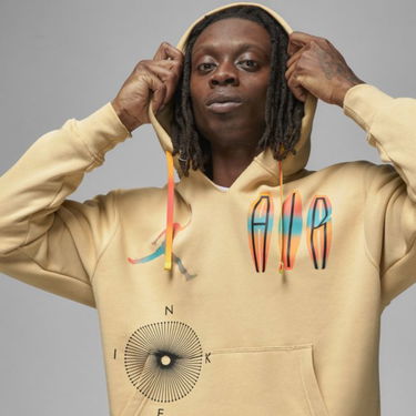 Суитчър Nike Flight MVP Fleece Hoodie Кафяво | DQ8019-252, 0