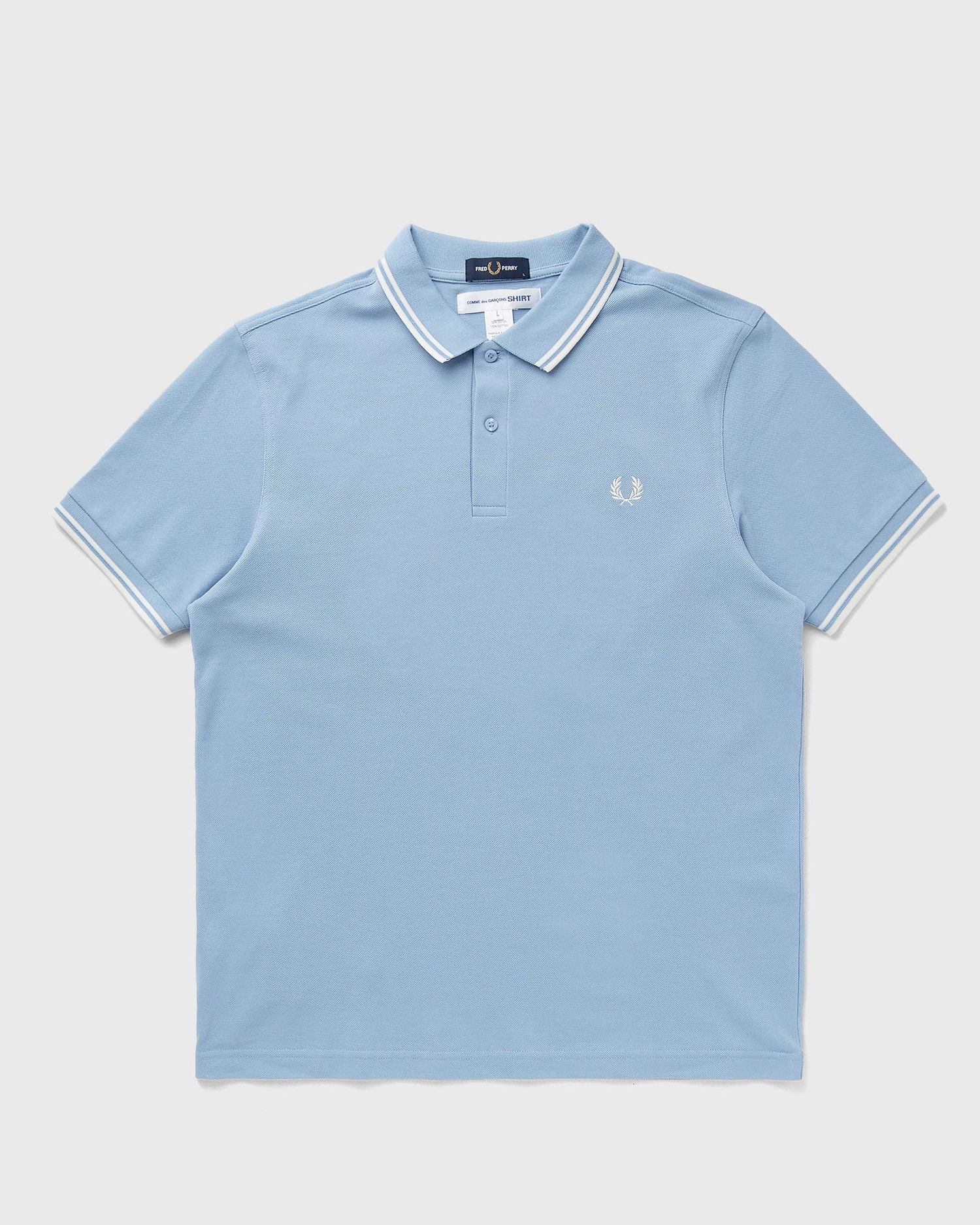 Поло тениска Comme des Garçons Fred Perry Knit Polo Shirt Синьо | FO-T502-S25-1, 0