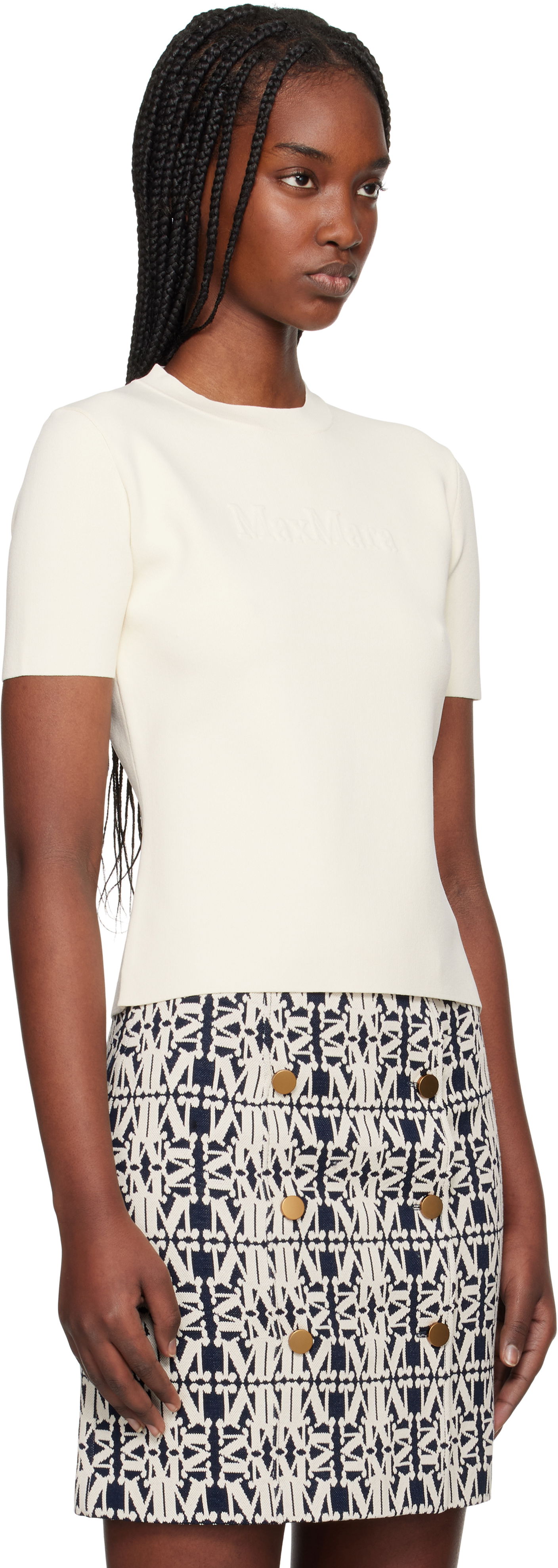 Пуловер Max Mara Max Mara Segale Knit Sweater Бяло | 2511361078600, 1