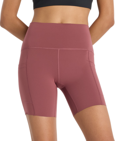 Къси панталони New Balance New Balance Sleek Pocket High Rise Short 6" Бургунди | ws51271-wad, 0