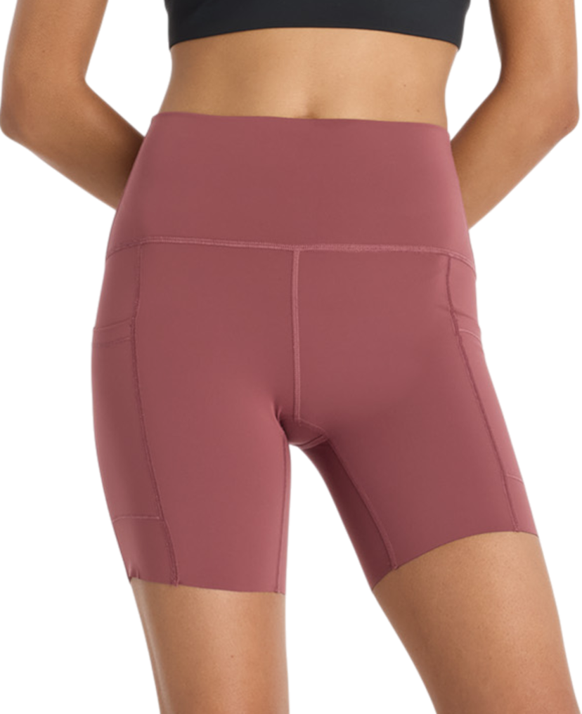 Къси панталони New Balance New Balance Sleek Pocket High Rise Short 6" Бургунди | ws51271-wad