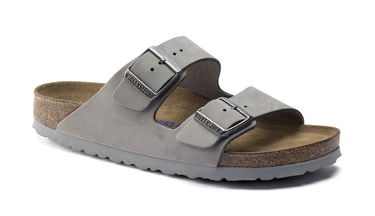 Кецове и обувки Birkenstock Arizona SFB Nubuck Leather Narrow Fit W Сиво | 1020973, 2