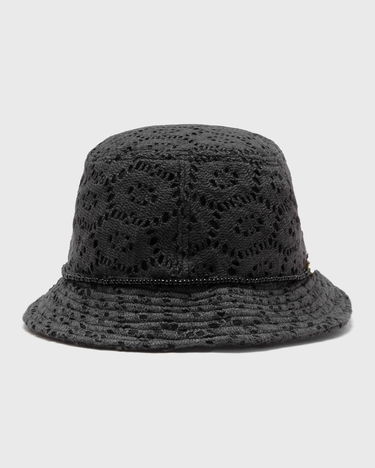 Шапка Honor The Gift Friendship Crochet Bucket Hat with 'Honor' Bead Detail Черно | HTG250272-BLACK, 1