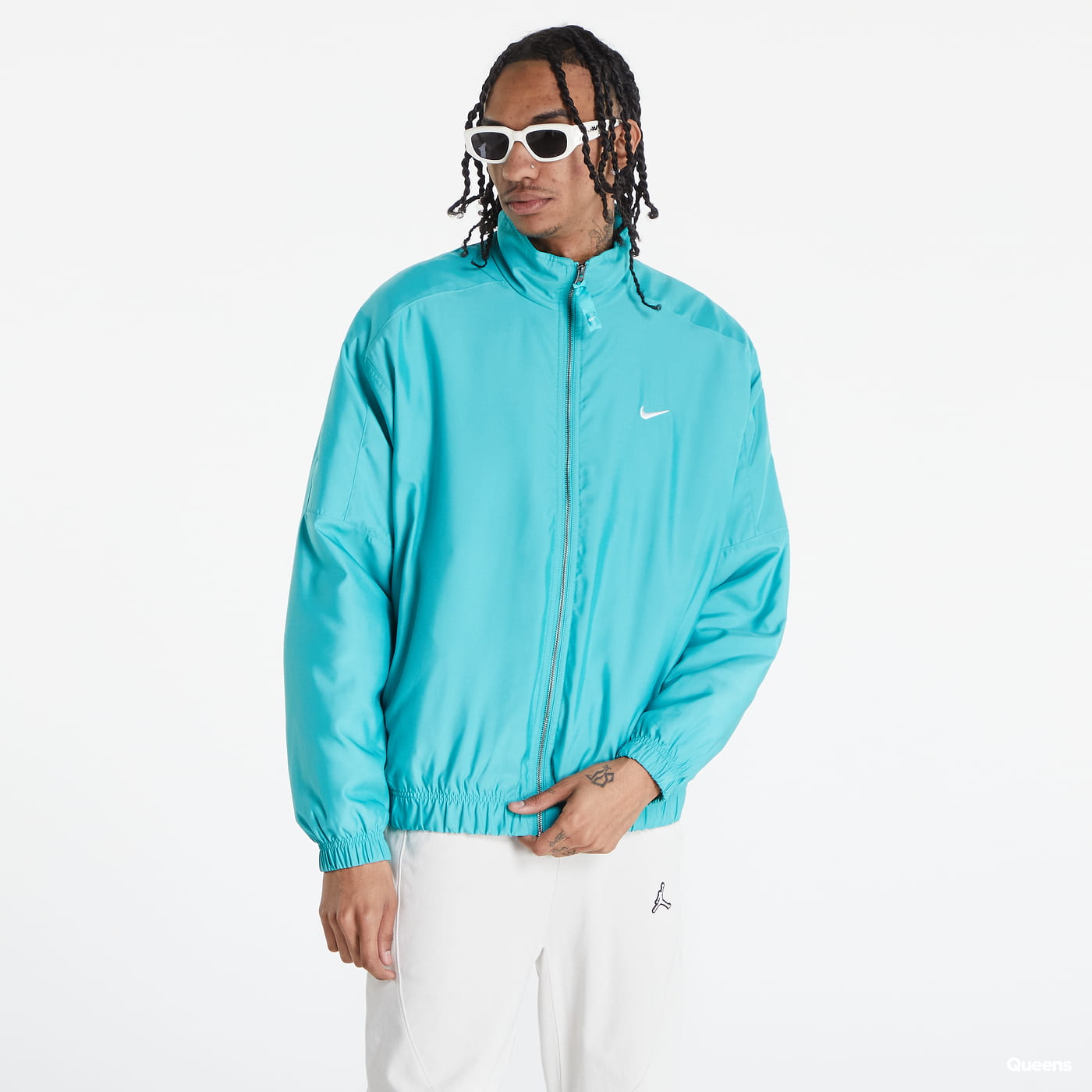 Яке бомбър Nike Solo Swoosh Satin Bomber Jacket Тюркоазено | DN1266-392, 0