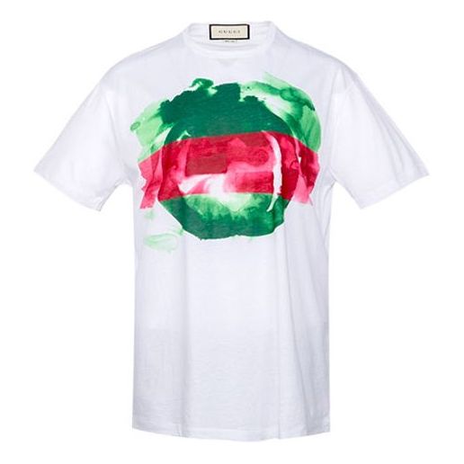 Тениска Gucci Print T-Shirt Бяло | 363350-X8980-9060