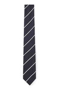 Silk Blend Tie with Diagonal Stripe