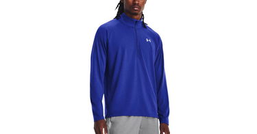 Тениска Under Armour Streaker Half Zip Тъмно синьо | 1361474-401, 1