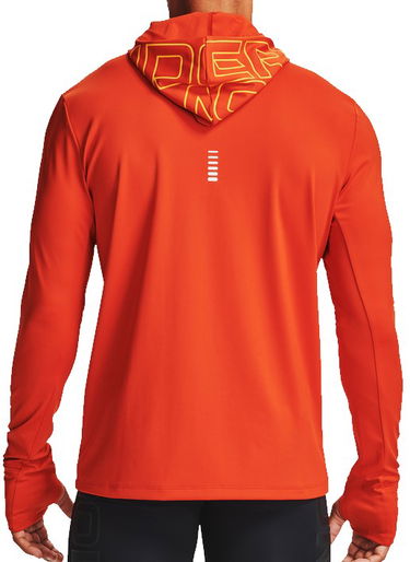 Суитчър Under Armour Q. IGNIGHT CG Long-Sleeve Hooded Performance Top with Thumbholes Оранжево
 | 1356167-830, 2