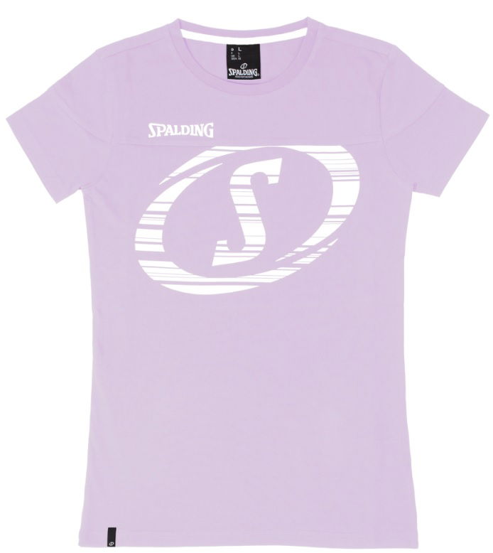 Тениска Spalding Spalding Fast Tee T-Shirt Лилаво | 40221727-purplerosewhite
