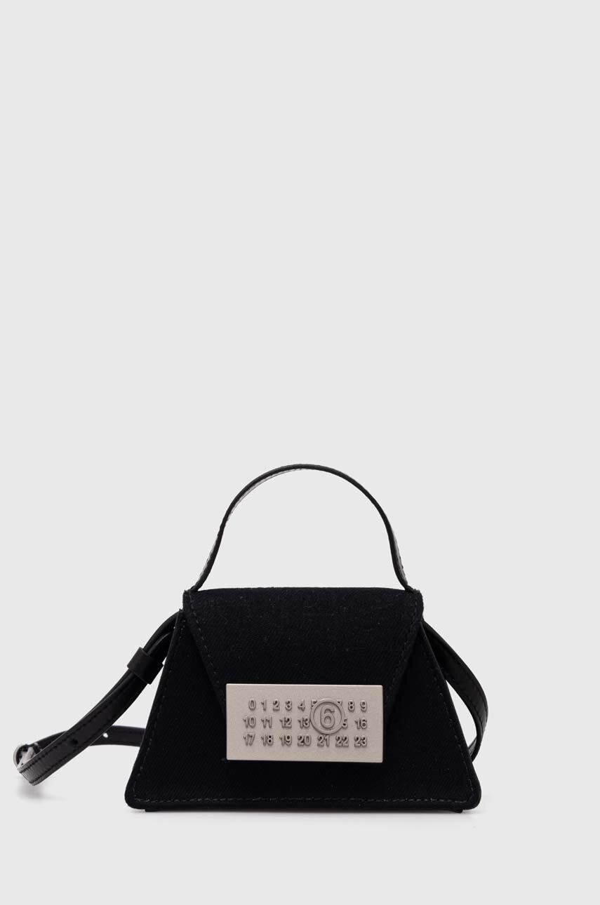Дамска чанта Maison Margiela MM6 Black Triangle Shoulder Bag Черно | SB5ZI0006.P6642, 0