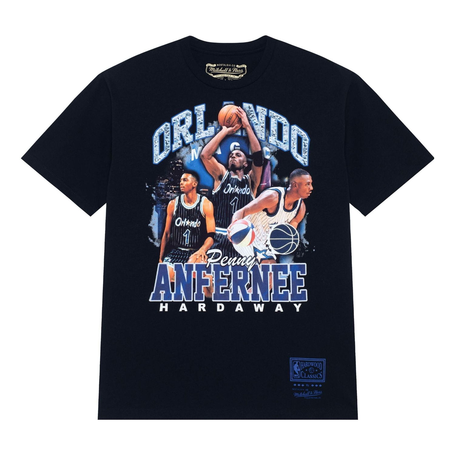 Тениска Mitchell & Ness NBA Orlando Magic Penny Hardaway Concert T-Shirt Черно | SS23JYCHR-03-BLACK, 0