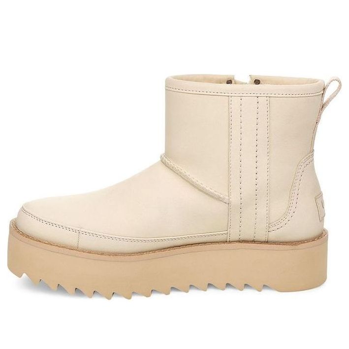 Кецове и обувки UGG Classic Rebel Biker Mini Boots Бежово | 1105313-BONE