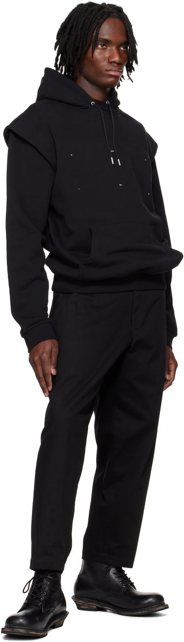 Суитчър HELIOT EMIL HELIOT EMIL Outline Logo Hoodie Черно | PRESS25_M_08_053_BLK01_CO, 3