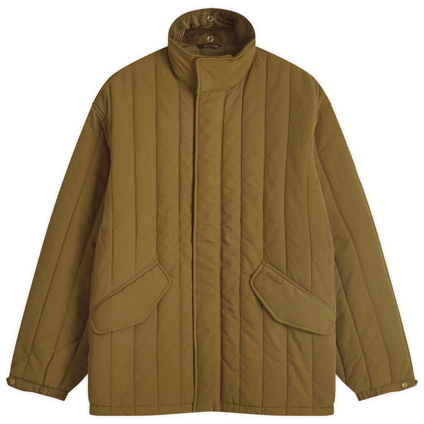 Пухо яке Barbour Heritage Field Vertical Quilted Jacket Зелено | MQU1789SG51