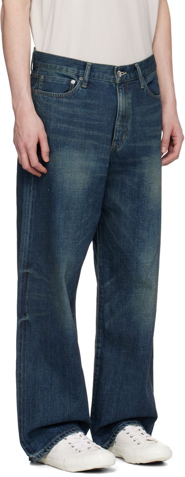 Дънки Neighborhood Neighborhood Washed DP Wide Jeans Синьо | 251XBNH-PTM04, 1