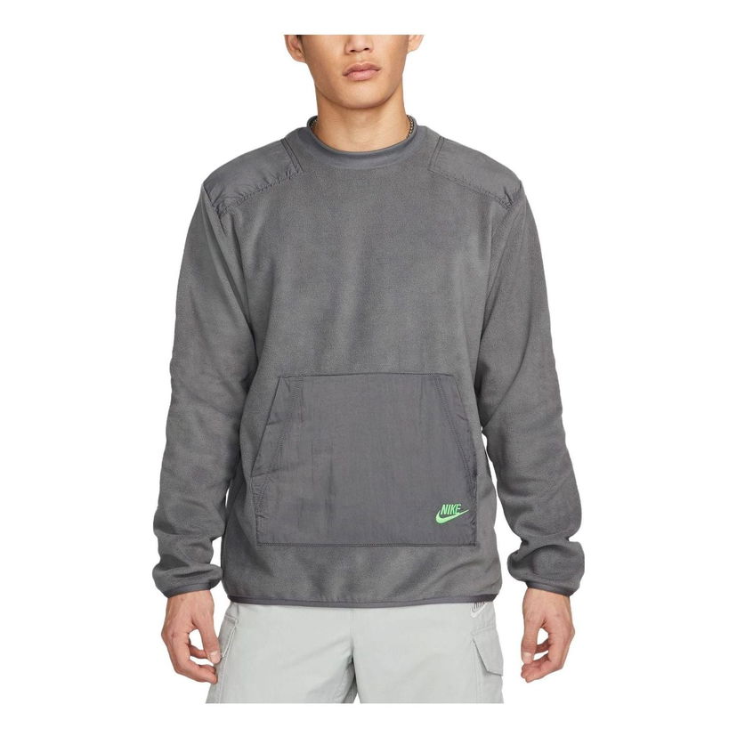Пуловер Nike Fleece Crewneck Sweatshirt Сиво | DD4855-068